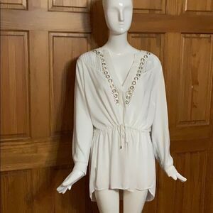 FTF plus size blouse swim cover